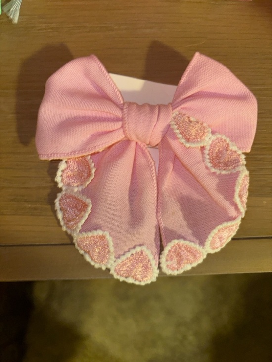 Source Unknown Accessories - Pink Heart Hair Bow